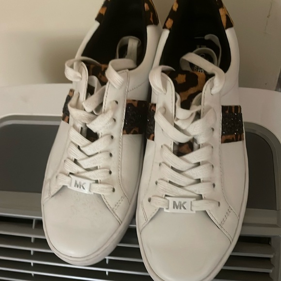 Michael Kors sparkle and leopard trim sneakers - Picture 1 of 4